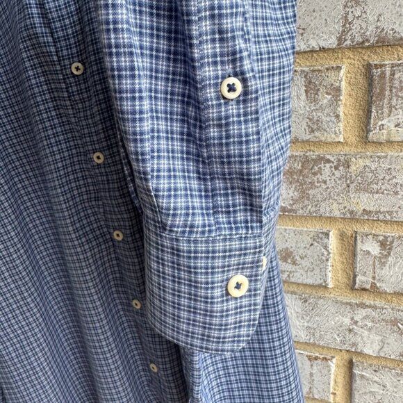 Peter Miller Long Sleeve Button Up Cashmere Blended Shirt Men's Size XL - Picture 5 of 8